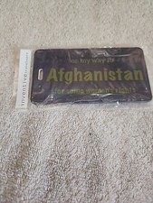 Inventive Travelware Purple Luggage Tag " On My Way To Afghanistan.." box 280