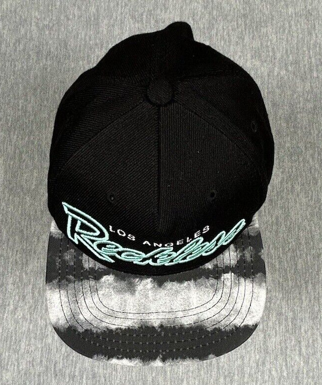 Reckless Los Angeles Script Baseball Hat Mens Bla… - image 7