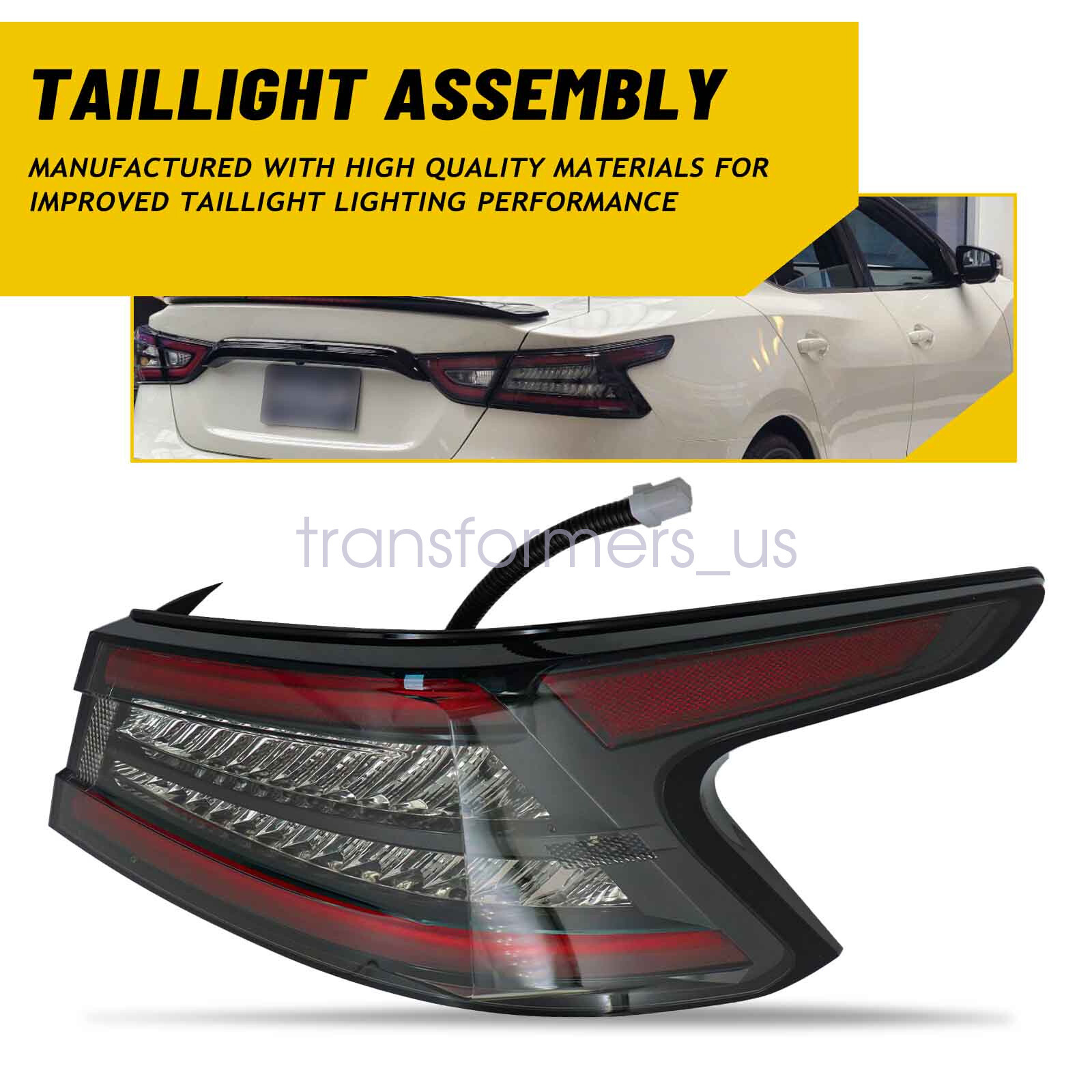1X Right Passenger Side Tail Light For 2019-2021 Nissan Maxima 265509DJ0A