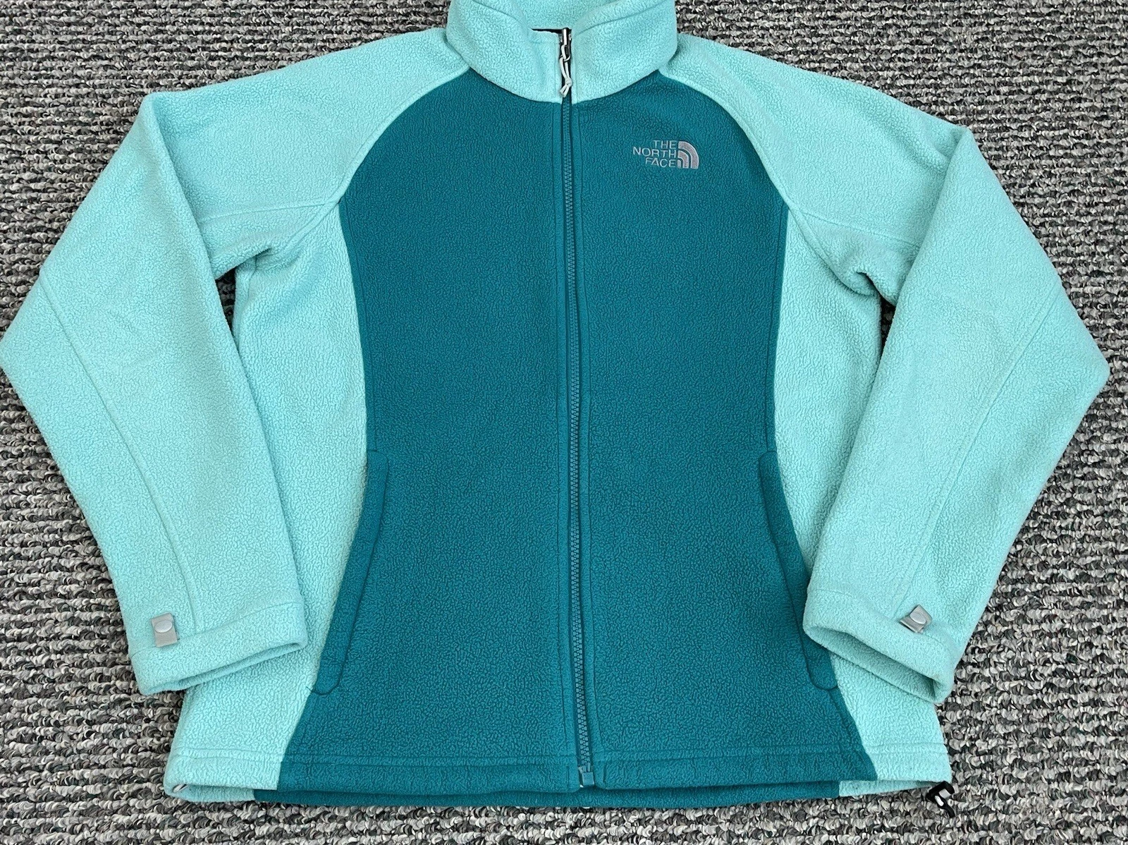 north-face zip fleece pockets light outdoor lined jacket