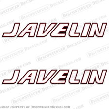 Fits 2000-2001 Javelin Boat Decals Set of 2 
