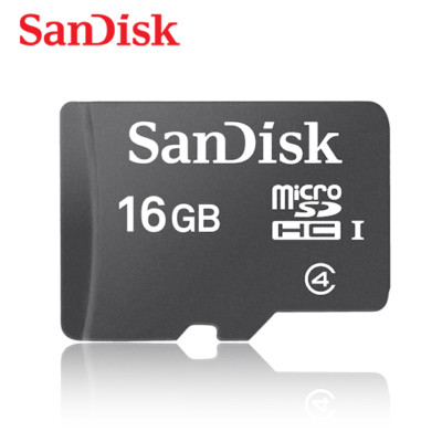 Карта памяти microsdhc 16gb sandisk скорость передачи данных 4mb/s (class 4) (619659052775)