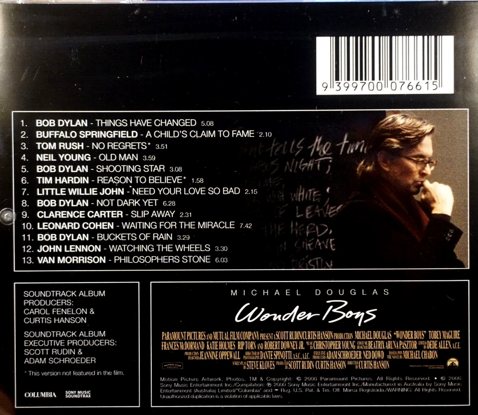 Wonder Boys - Music From The Motion Picture - CD, VG - Image 2 of 2