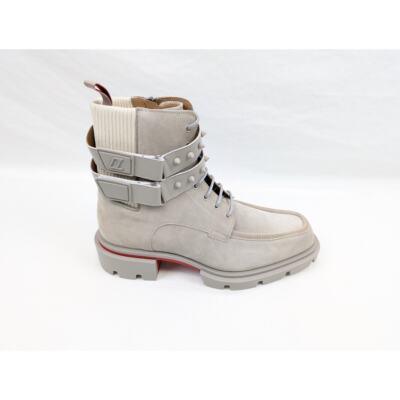 Christian Louboutin Calf Our Fight Flat Boots in Goose BNWB  43