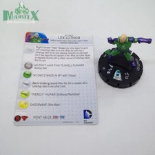Heroclix Justice League: Trinity War set Lex Luthor #033 Uncommon figure w/card!
