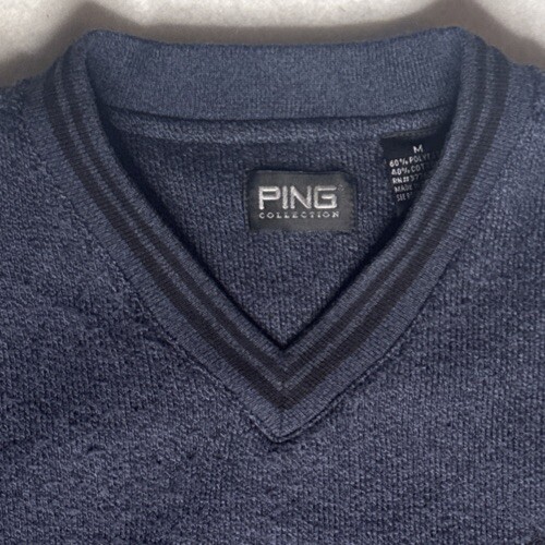 PING Collection V Neck Golf Pullover Sweater Mens… - image 5