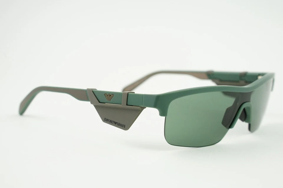 Gafas de sol Emporio Armani EA 4218 6102/76 145 2N verde mate/gris escudo