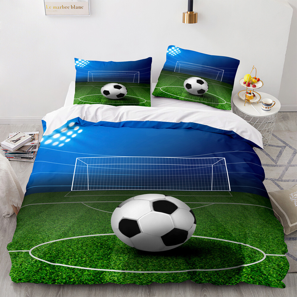 Sports Department Type Football Quilt Cover Bed Products 3d Threepiece