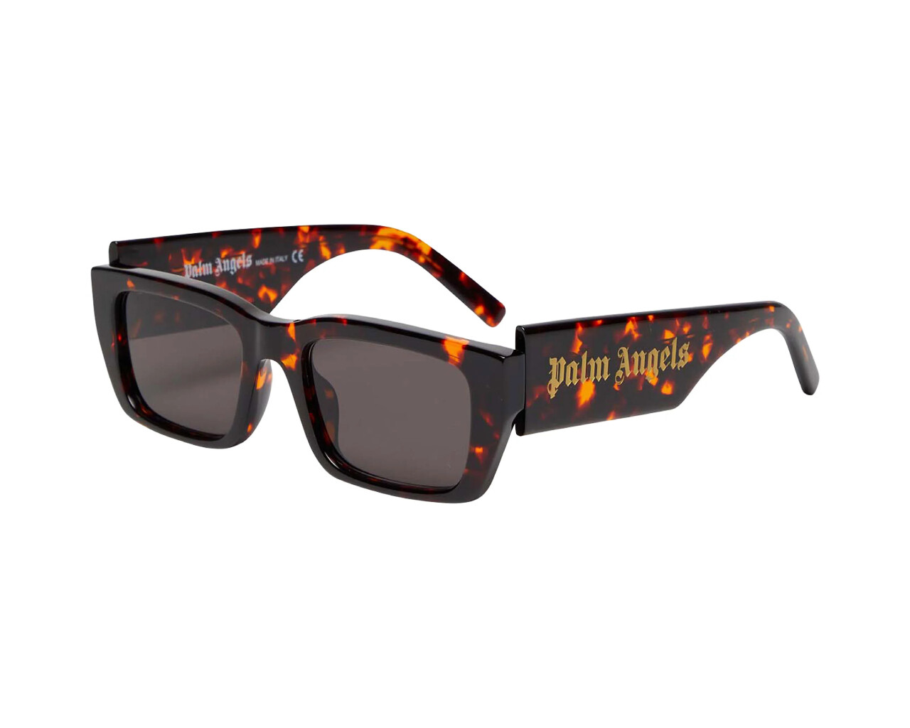 PALM ANGELS Sonnenbrille Palm  Dark havana dark grey Havana Grau Mann Frau