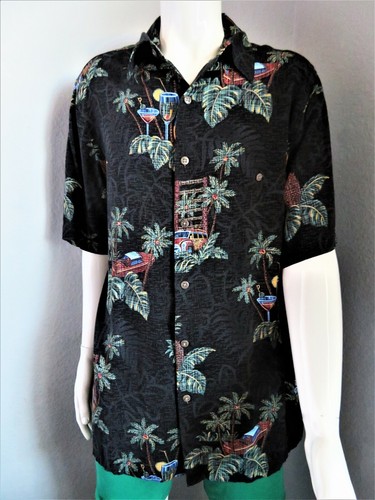 Batik Bay Hawaiian Shirt Mens Medium 