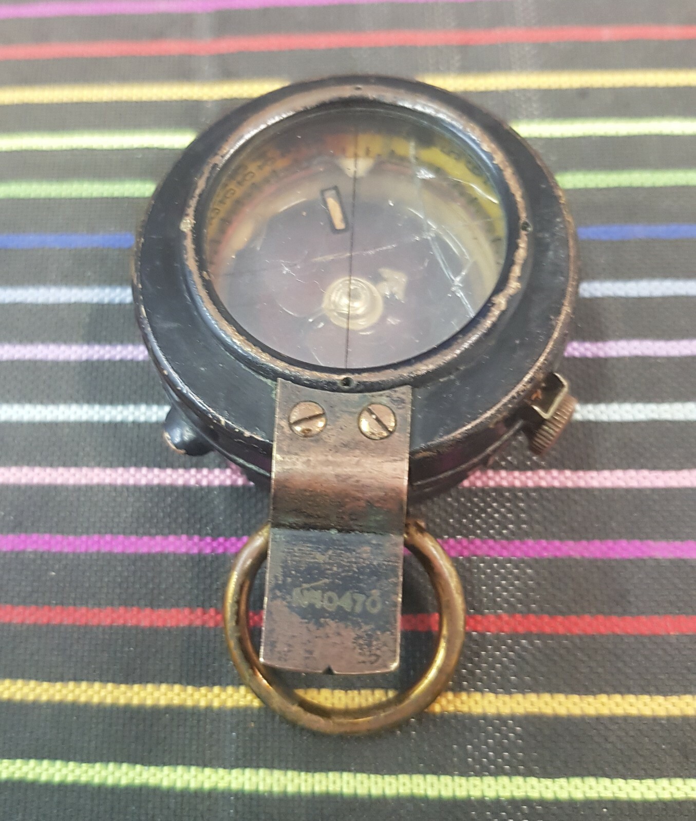 VINTAGE F.BARKER&SON  RARE MULITARY COMPASS LONDON 1918(WWI)-PARTS/REPAIR