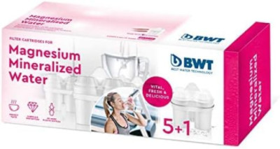 BWT 6-Pack Long Life Mg2+ Cartridge for Water Filters, 120-Liter Capacity