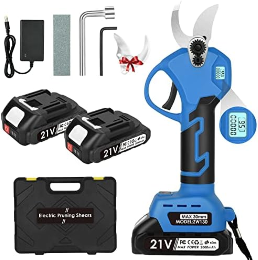 Forbici Potatura a Batteria,Forbice Potatura Elettrica con Display Digitale,Diam