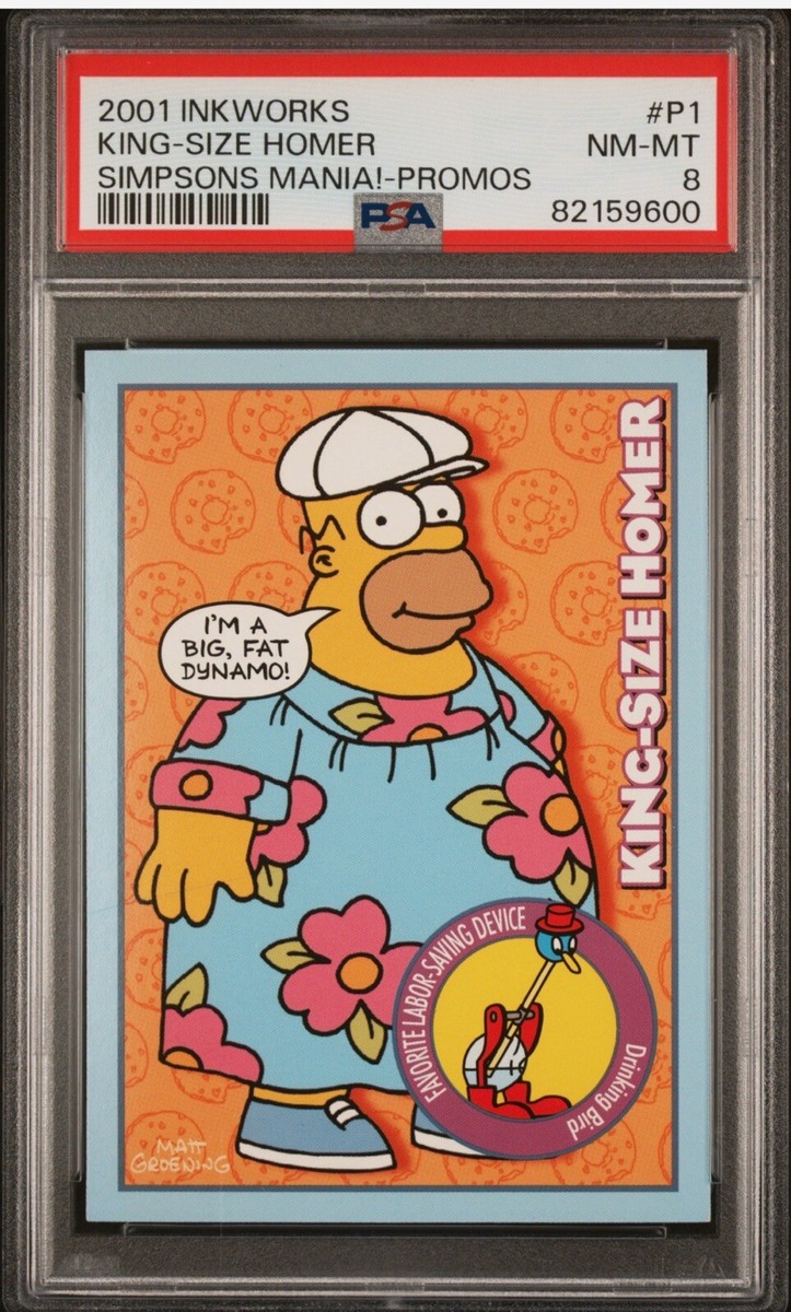 ホーマー・シンプソンのアートワーク PSA 8 - Homer Simpson 2001 Inkworks Simpsons Mania! Promos #P1
