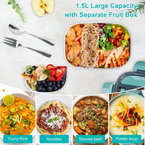XREXS Contenitore per il pranzo elettrico, 60 W, 1,5 l, per auto, 3 in 1 (12 V/2 - Afbeelding 2 van 8