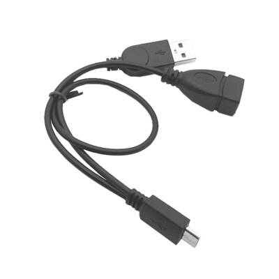 B96 Micro USB Male to USB 2.0 A Female Host OTG + USB 2.0 A Cable Adapter