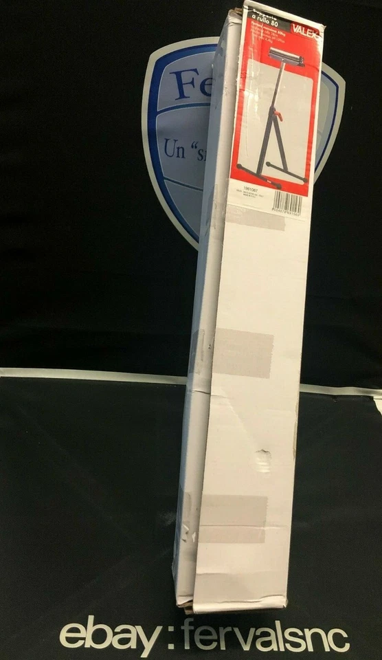 VALEX PIEDISTALLO SUPPORTO CAVALLETTO A RULLO RULLI REGOLABILE 80 KG 1961067 - Immagine 3 di 4