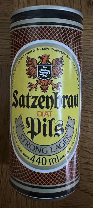 Satzenbrau Diat Pils Strong Lager 440ML Beer Can Brewed Great Britain & Ireland