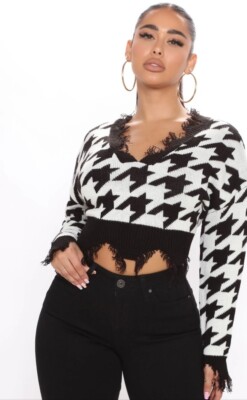 Fashion Nova White And Black Houndstooth Look For Me