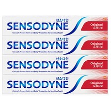 Sensodyne Fluoride Toothpaste ORIGINAL Plus 100g x 4EA Help to reduce plaque