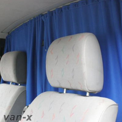 Für Mercedes Dodge Sprinter Fahrerhaus Trennvorhang Set mit Schiene Premium Qualität -