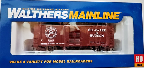 Vagón de tren Walthers Mainline Delaware & Hudson 910-1667 escala HO 40' AAR 1944 | Zustand: New