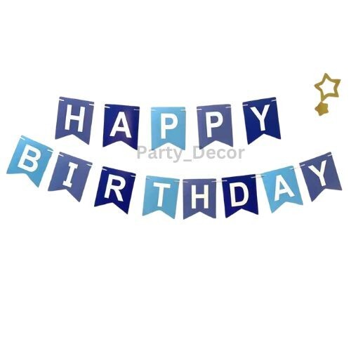 HAPPY BIRTHDAY BUNTING BANNER LETTER HANGING CARD PARTY DECORATION GARLAND UK - Picture 9 of 24
