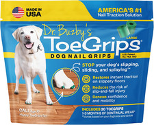 Dr Buzby'S Large Toegrips for Dogs - Instant Traction on Wood/Hardwood Floors...