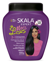 Skala - Expert - Creme 2 em 1 mais Lisos 1Kg - Straight 2 in 1 Cream Net 35.27Oz
