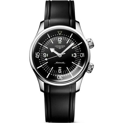 New Longines Legend Diver 39mm Black Men's Watch L37644509