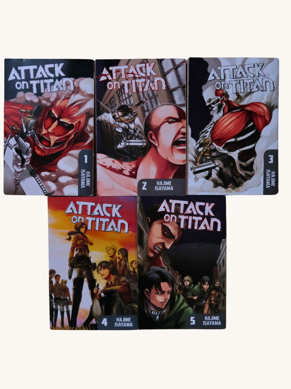 Attack on Titan Manga Volumes 1-5 Bundle | Hajime Isayama | Kodansha Comics