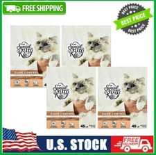  4 pack Special Kitty Clumping Clay Cat Litter, Unscented, 45 lbs Box