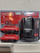 OEM Craftsman CMCB202-2CK 20V MAX 2.0 Ah Lithium-Ion 2 Batteries  Charger Kit