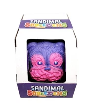 Sandimal Squeez'ems Purple Dog Squishy Stretchy Sand Putty Feel Sand Animal