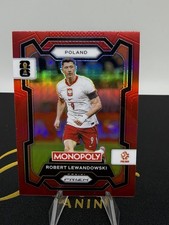 2026 Panini Prizm Monopoly FIFA World Cup Poland Robert Lewandowski Red Prizm