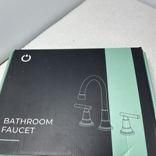 Forious Bathroom Faucet with Drain Black And Gold