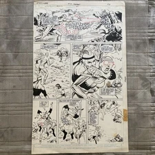 Infinity Annual Issue #2 Surprint Page #33 Original Drawing Bleed Page 1988