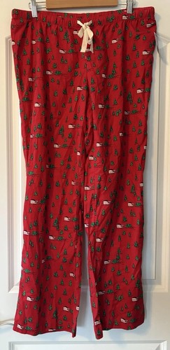 NWT Vineyard Vines Women’s Santa Whale Tree Christmas Flannel PJ Pants SZ Medium