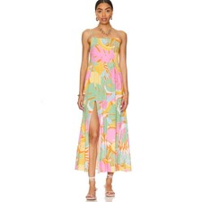 Show Me Your Mumu Julia Maxi Dress M Tropical Print
