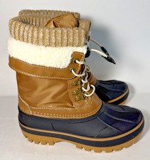 DREAM PAIRS Insulated Waterproof Snow Boots Tan A1BNNEET Size 13 Little Kid NEW