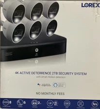 LOREX Active Deterrrence Security Surveillance System with 2TB 4K DVR