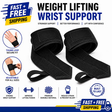 Weight Lifting Gym Gloves Wrist Support Straps Fitness Training Workout Gloves
