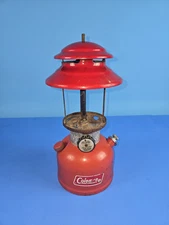 Vintage Coleman A200 Red Lantern 75 Vented Hood No Globe for Parts or Repair