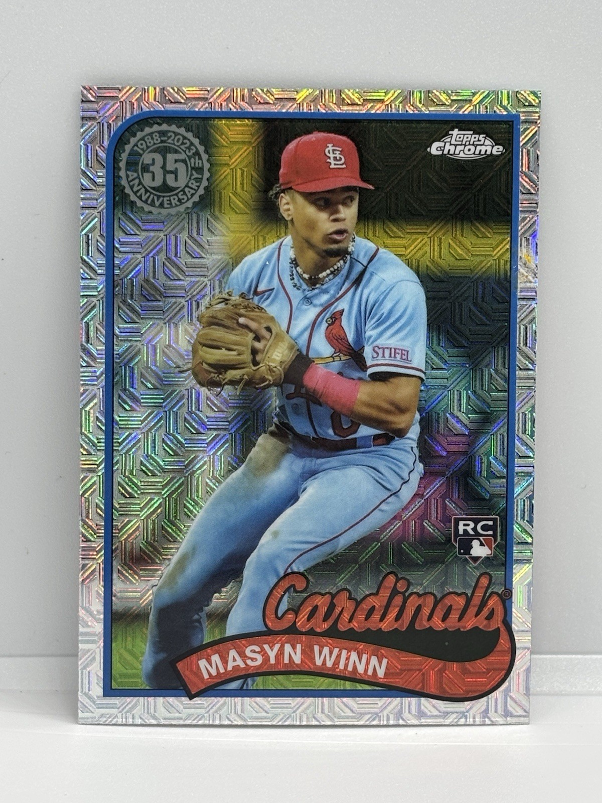 2024 Topps Chrome 1989 Silver Pack Mojo #T89C-78 Masyn Winn Rookie RC Cardinals