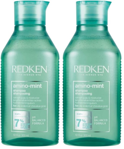 , Champú de Menta Anti Grasa, Limpia y purifica el cabello graso y largos