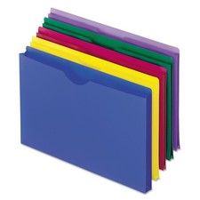 Pendaflex Translucent Poly File Jackets, Legal Size, Assorted Colors, 5/Pack ...