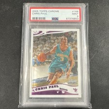 Topps Chrome 2005 Chris Paul #168 Rookie PSA 9 Hornets Basketball Card
