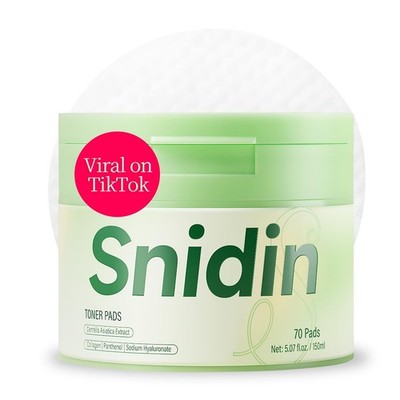 Toner Pads - with Centella Asiatica Extract and Collagen, Improves Uneven Ski...
