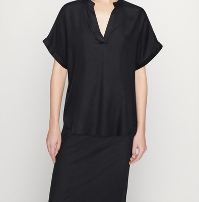 Real Fashion Women Black Elegant Oversized Blouse
