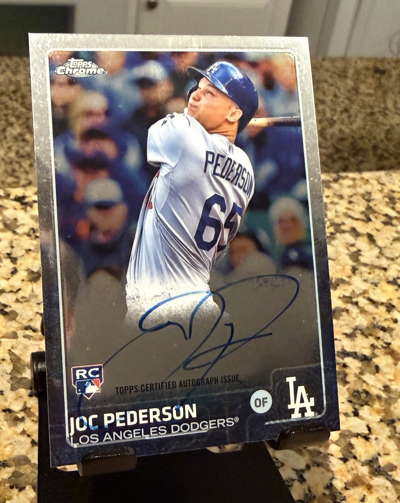 2015 Topps Chrome Joc Pederson RC Auto #AR-JPN Dodgers Rookie Autograph